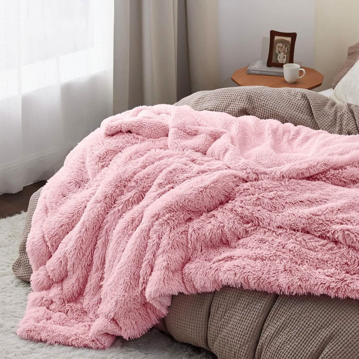 Fuzzy Faux Fur Blanket