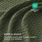 Polyester Microfiber Waffle Duvet Weave Duvet Cover Set