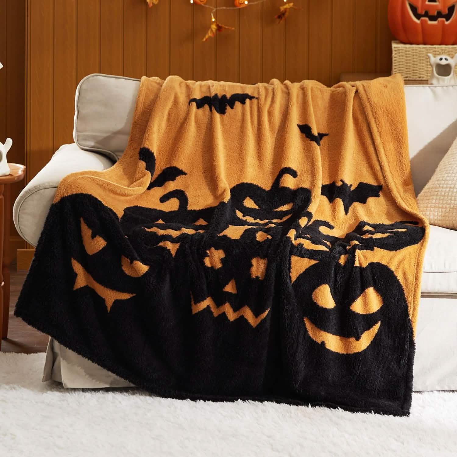 Halloween Blanket Orange