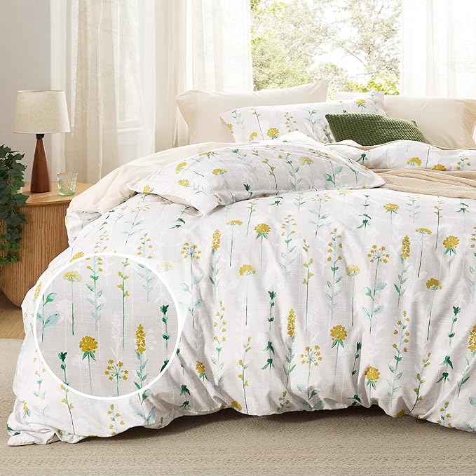 Reversible Beige Duvet Cover Set
