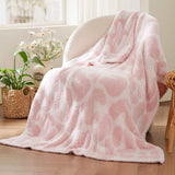 Feather Yarn Throw Blanket