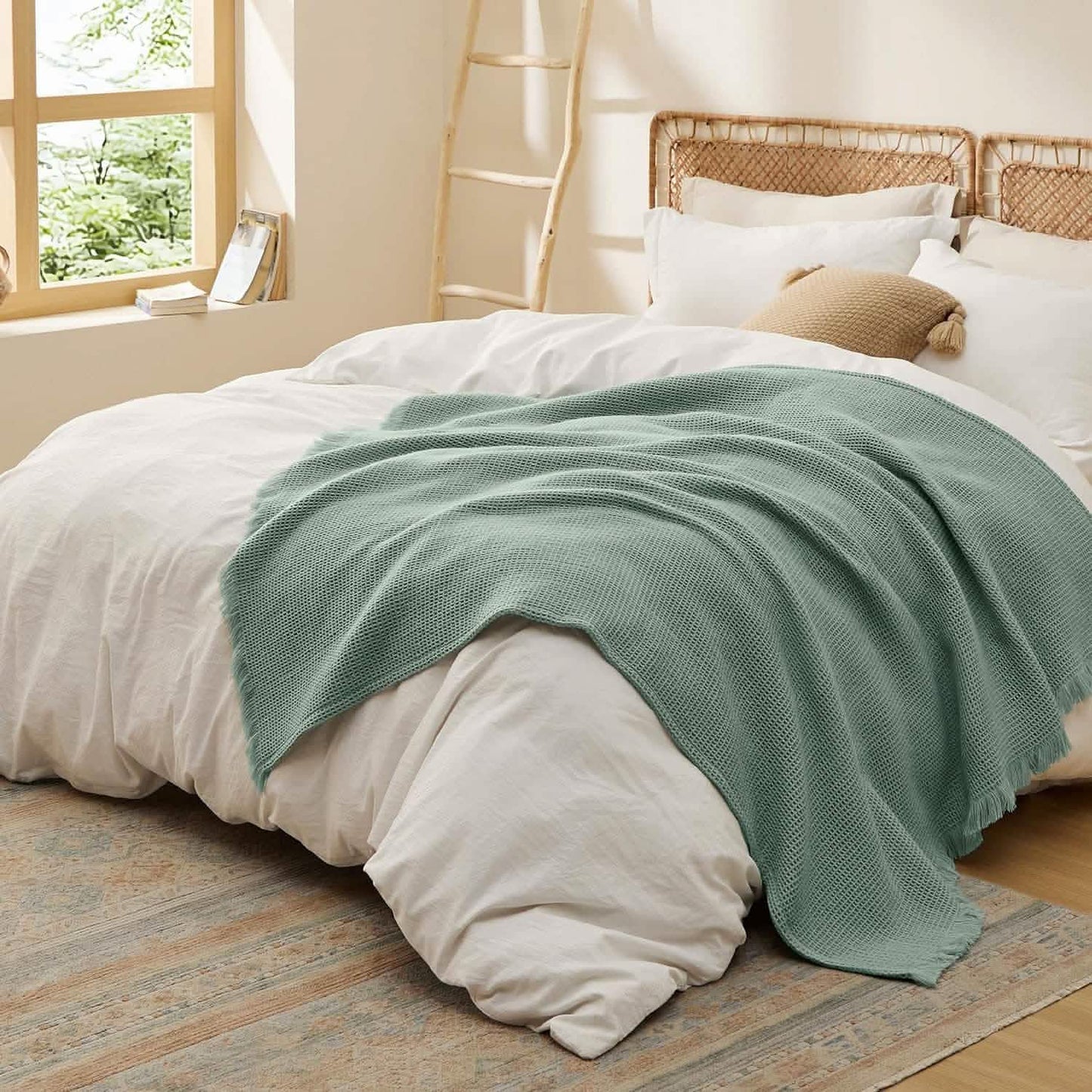 Decorative Woven Throw Blanket Acrylic