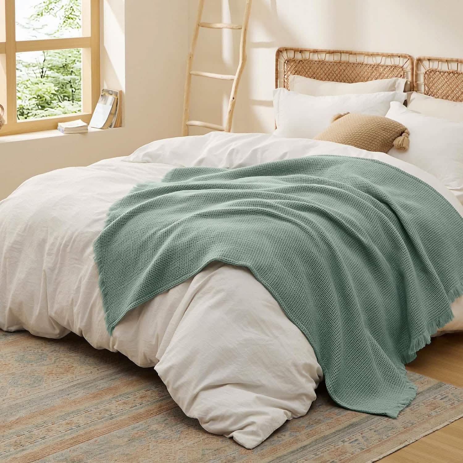 Decorative Woven Throw Blanket Acrylic