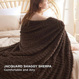 Arch Shaggy Sherpa Fleece Blanket