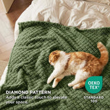 Jacquard Shaggy Sherpa Fleece Blanket