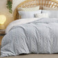 100% Cotton Diamond Wave Jacquard Duvet Cover Set