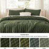 Embroidery Boho Striped Comforter Set