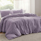 Striped Tufted Embroidery Duvet Cover Set