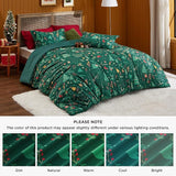 Bedsure Christmas Plaid Comforter Set Green