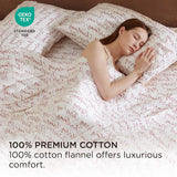 100% Cotton Flannel Sheets Burgundy