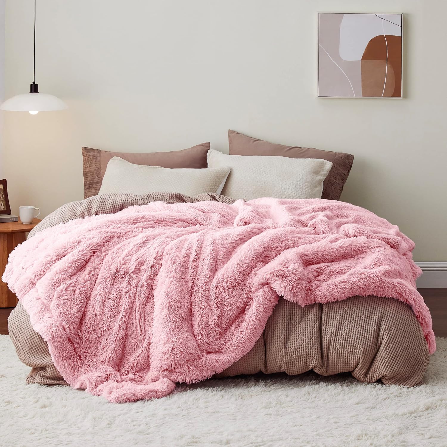 Bedsure Fuzzy Faux Fur Blanket