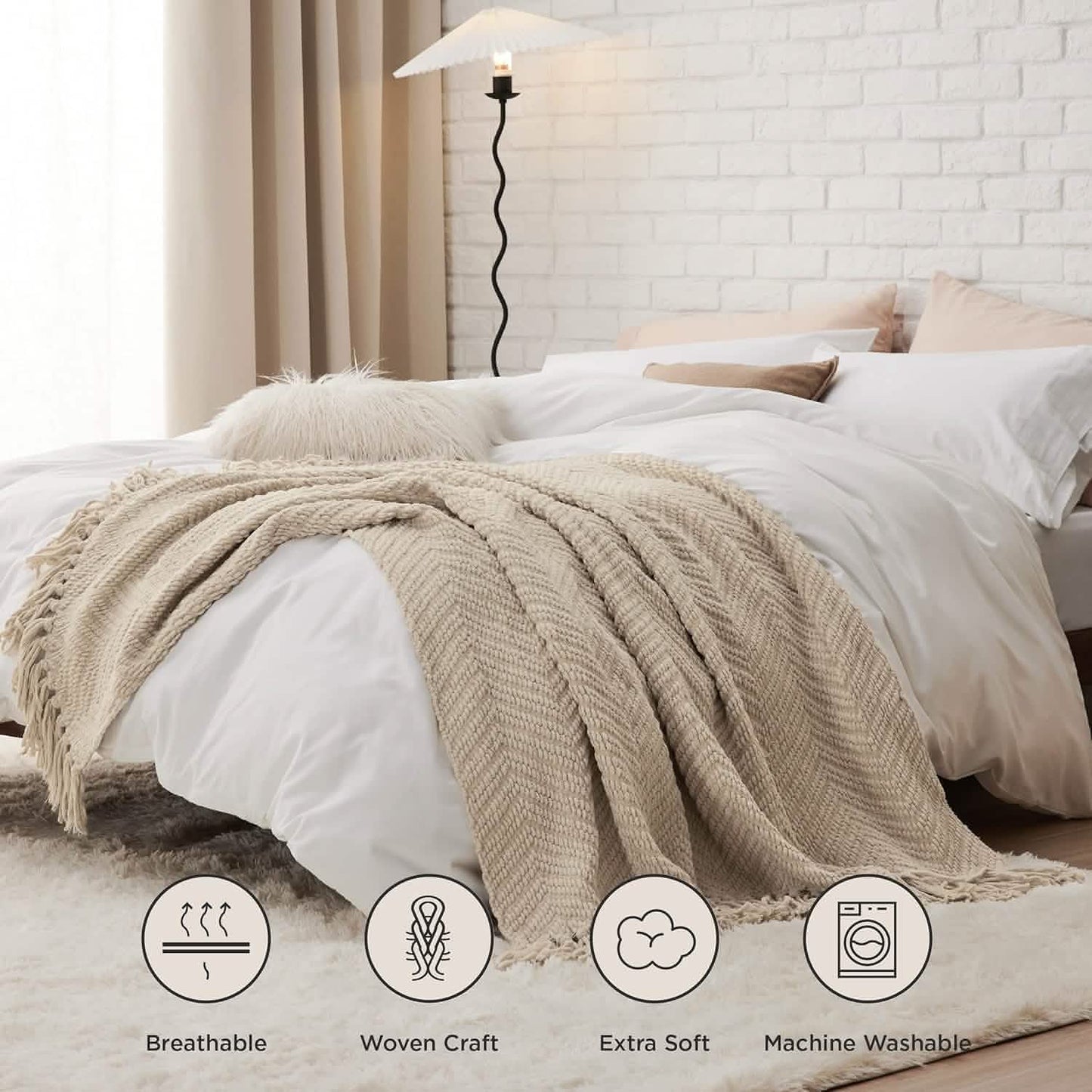 GentleSoft Versatile Knit Woven Chenille Blanket