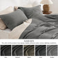 Polyester Microfiber Waffle Duvet Weave Duvet Cover Set