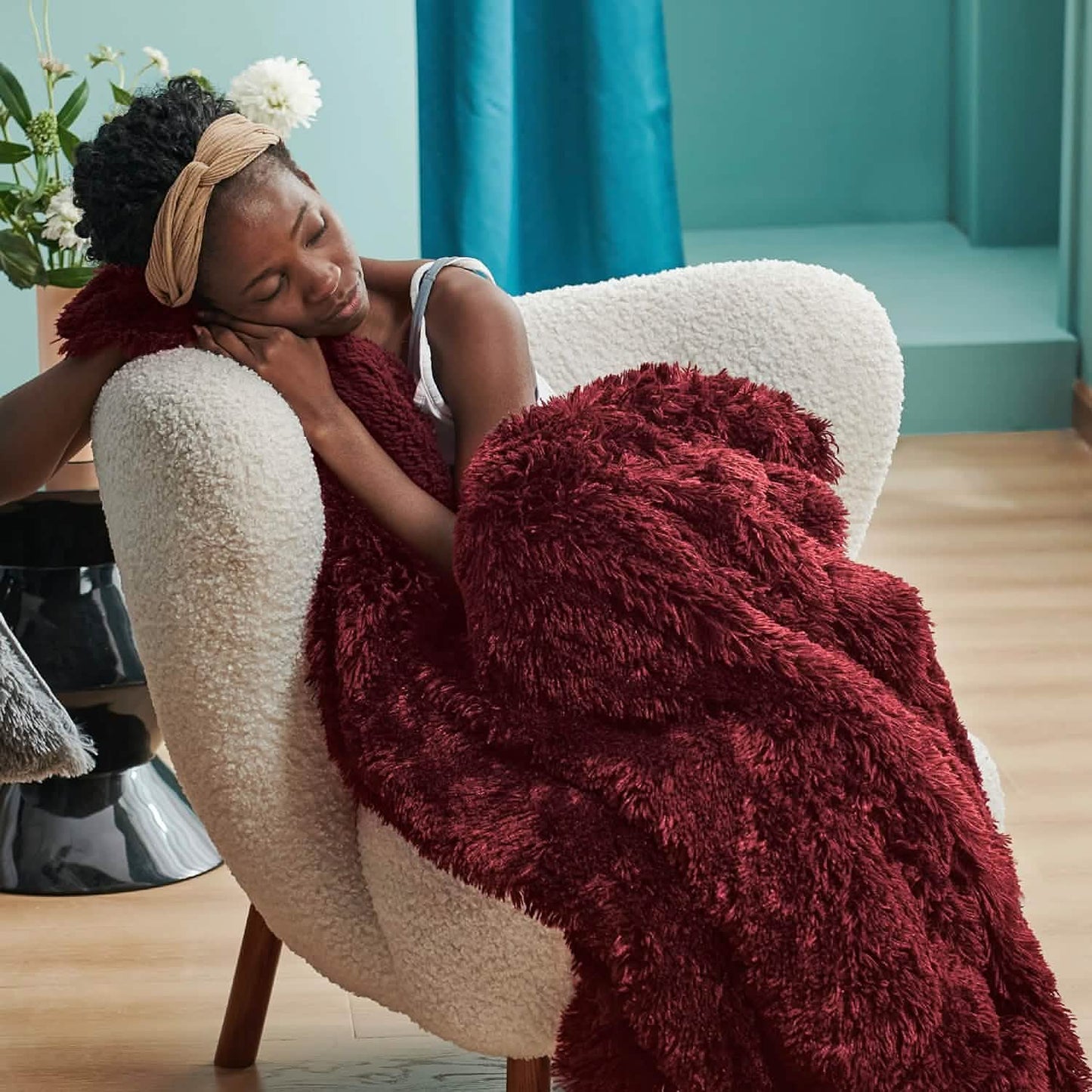 Fuzzy Faux Fur Blanket