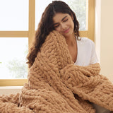 Chunky Knit Chenille Blanket