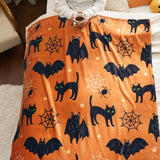 Bedsure Halloween Blanket Black Orange