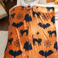 Halloween Blanket Black Orange