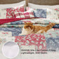 Christmas Modern Patchwork Quilt Set Plant