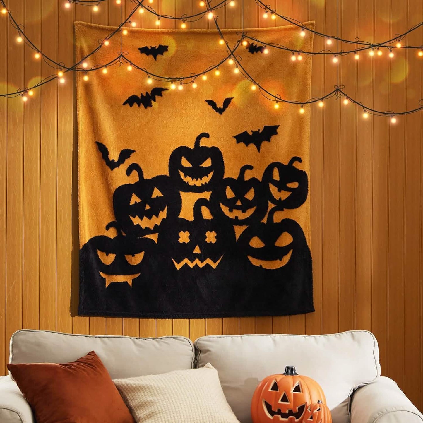 Halloween Blanket Orange