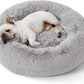 Calming Donut Bed for Dogs and Cats