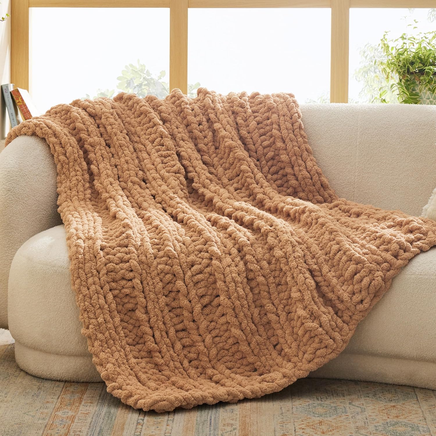 Chunky Knit Chenille Blanket