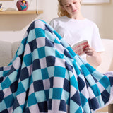 Bedsure Printed Throw Sherpa Blanket lavender