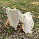 Bedsure Striped Tufts Throw Blanket