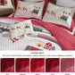 Christmas Modern Patchwork Quilt Set Deer