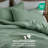 Cotton Waffle Weave Comforter Set