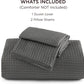 Polyester Microfiber Waffle Duvet Weave Duvet Cover Set