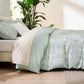 Yarn-Dyed Leaf Jacquard Duvet Cover Set