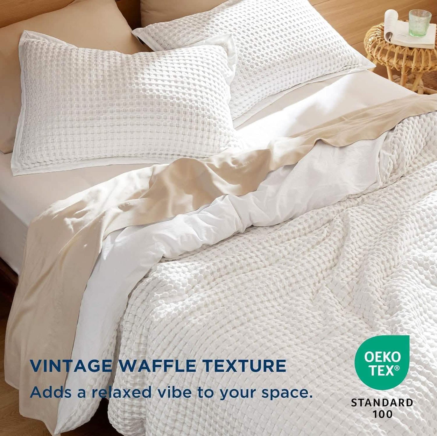 Rayon Derived from Bamboo and Cotton Duvet Cover Set