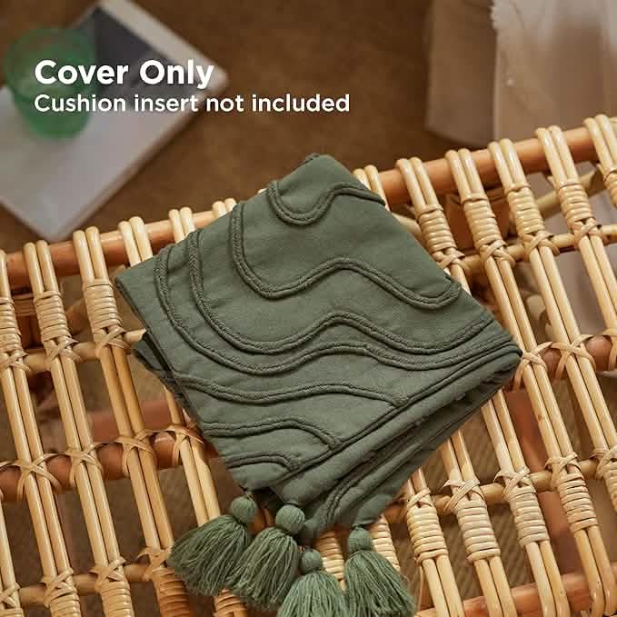 GentleSoft™ Boho Curved Linear Decorative Pillow Cover