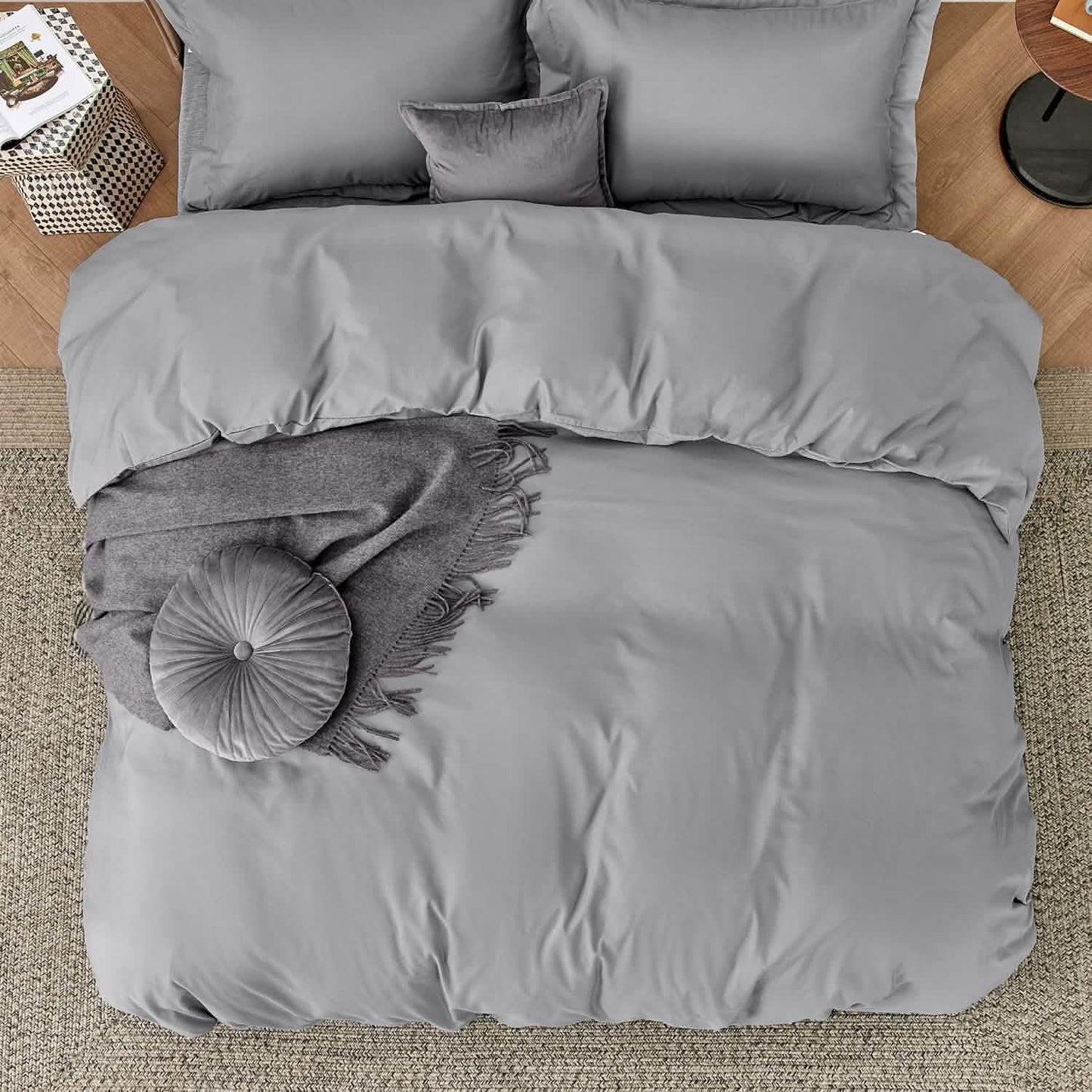 Brushed Polyester Microfiber Duvet Cover Set