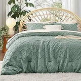 Boho Tufted Embroidery Comforter Set