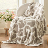 Feather Yarn Throw Blanket