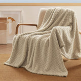 Jacquard Shaggy Sherpa Fleece Blanket