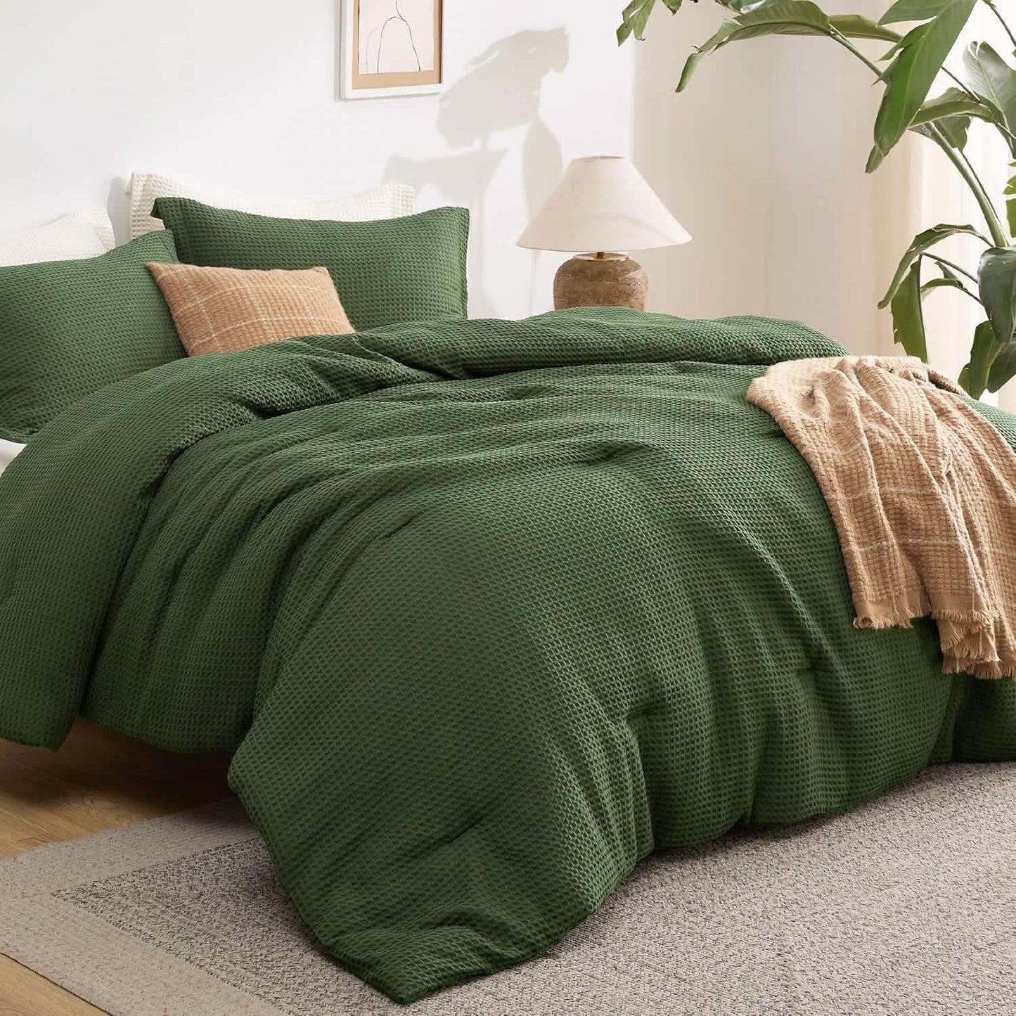 Classic Waffle Weave Comforter Set