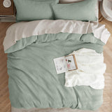 Cotton Waffle Weave Duvet Cover Set