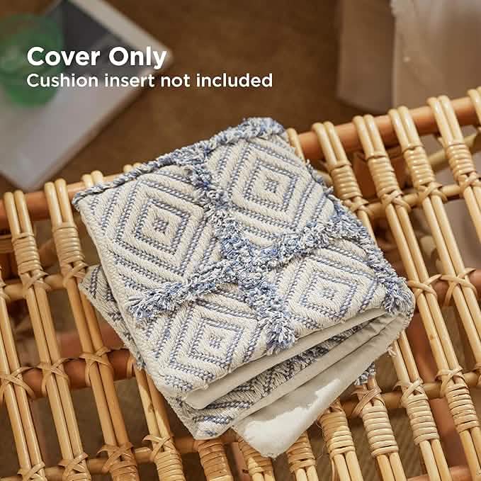 GentleSoft™ Boho Tufted Geometric Decorative Pillow Cover