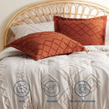 Tufted Embroidery Pillow Shams