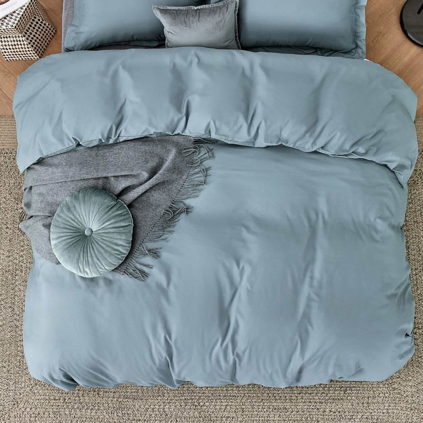 Brushed Polyester Microfiber Duvet Cover Set