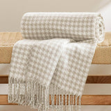 Houndstooth Knit Blanket