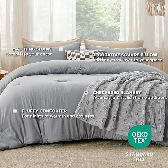 Checkered Comforter Set