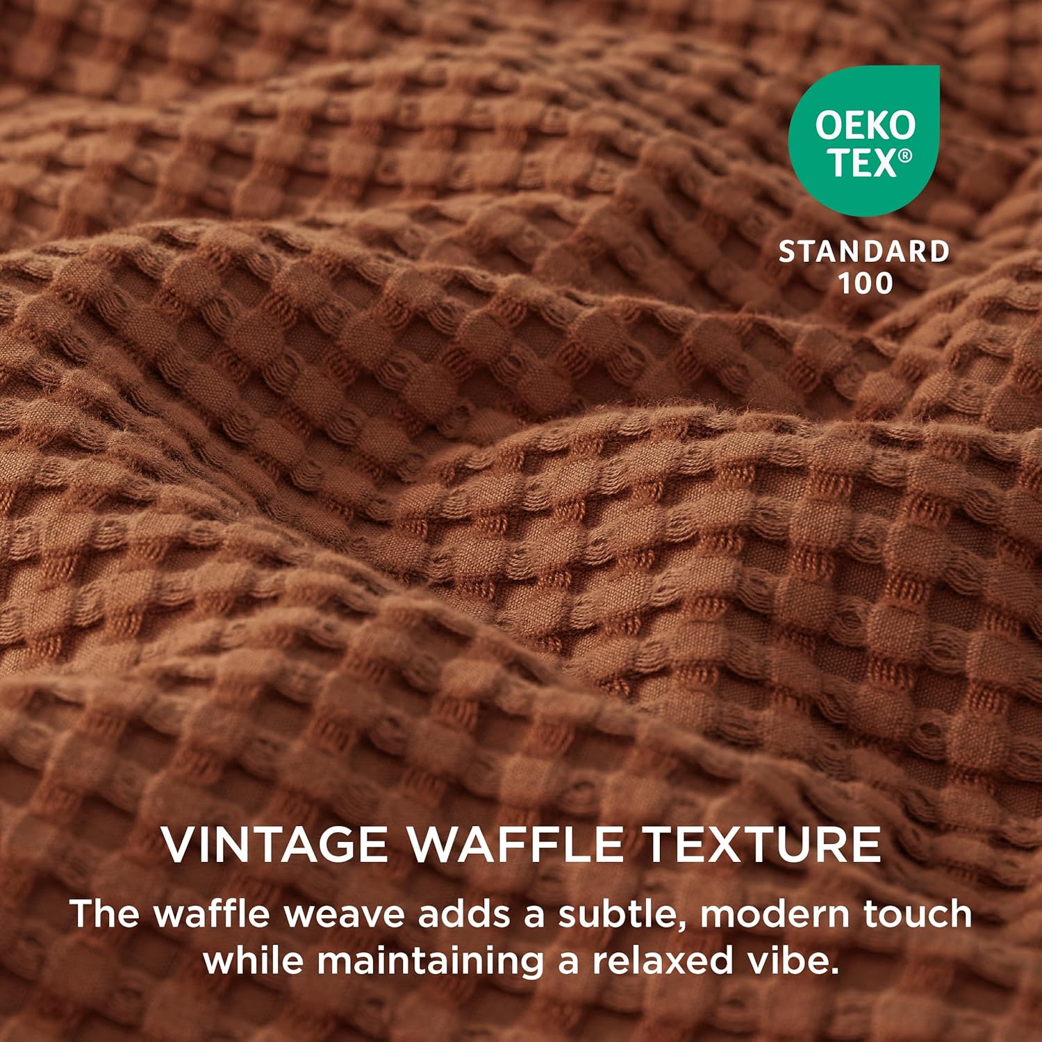 Cooling Waffle Duvet Cover Set