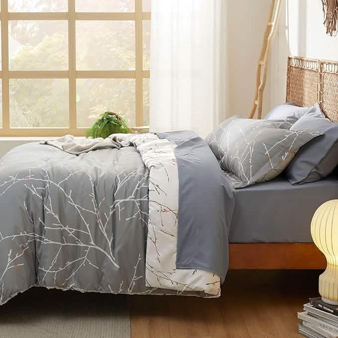 Tree Branch Floral Pattern Bed in A Bag