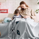 Bedsure Funny Blanket Grey