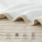 Knit Sherpa Reversible Throw Blanket-Cable Knit