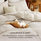100% Cotton Botanical Scroll Jacquard Duvet Cover Set