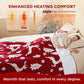 Christmas Flannel Heated Blanket Christmas Reindeer